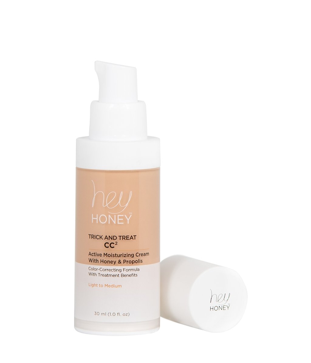 TRICK & TREAT CC² CREAM - Active Moisturizing Color Correcting Cream With Honey and Propolis - Hey Honey Skin Care